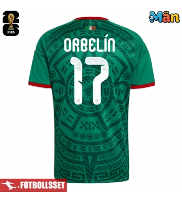 Mexiko Orbelin Pineda #17 Hemmatröja VM 2026 Kortärmad